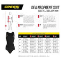 Lady Swim Wetsuit | Neoprene Swimwear | Cressi DEA Swimcore
