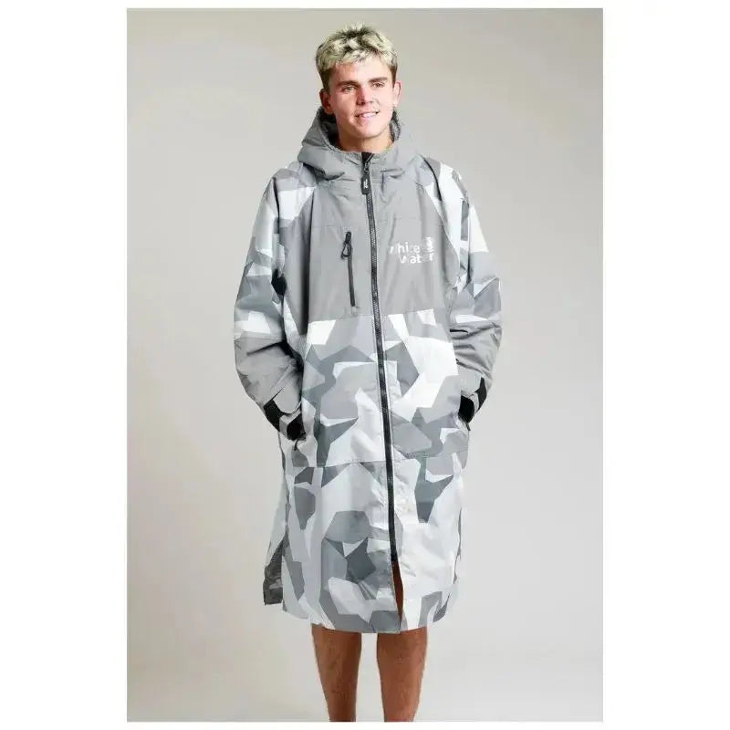 Swimming Robe Arctic Camo Adults Unisex Hard Shell Robes Swimcore