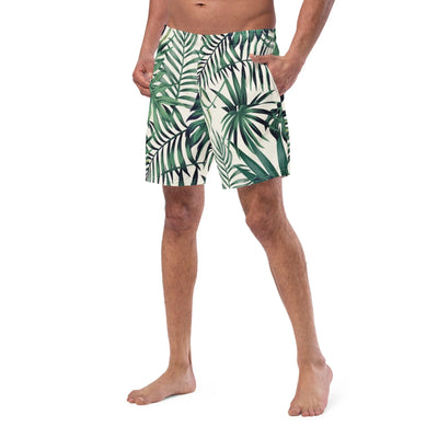 Men Swim Trunks Design | Leaves Prints Design Swimsuit Swimcore