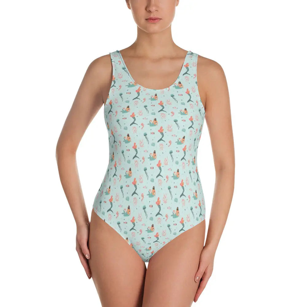 Mermaid one piece swimsuit on sale