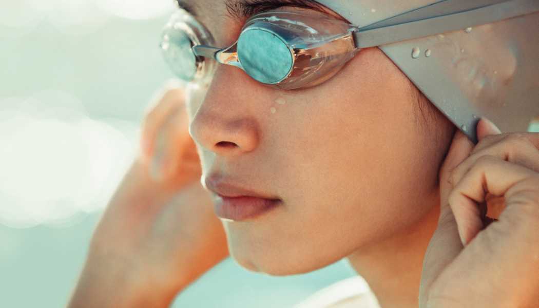 competitive swim hat