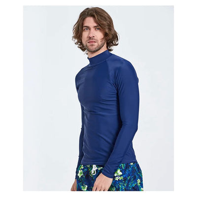 Swimming Mens Rash Guard | Long Sleeves Men Swim Shirt Swimcore