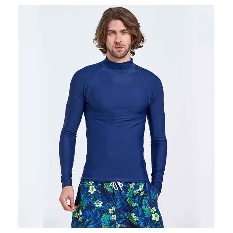 Swimming Mens Rash Guard | Long Sleeves Men Swim Shirt Swimcore