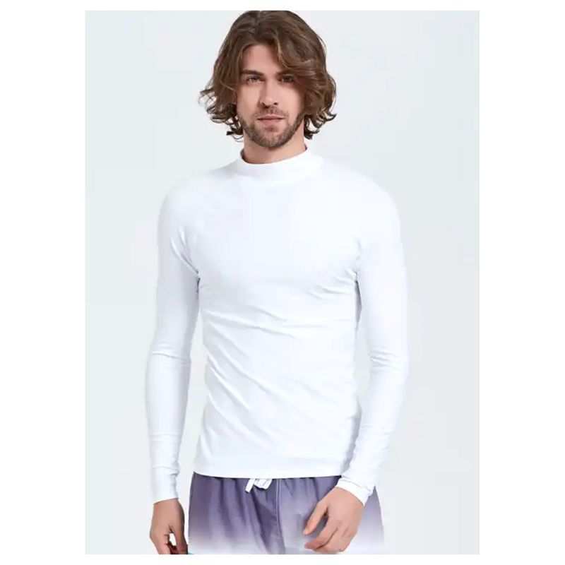 Swimming Mens Rash Guard | Long Sleeves Men Swim Shirt Swimcore