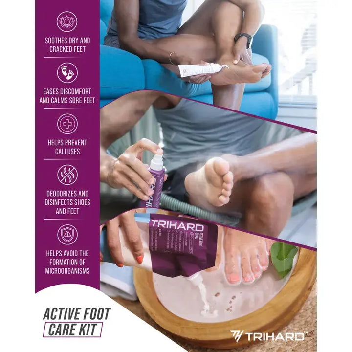 Active Foot Care Kit | Pre &amp; Post Workout Foot Bundle Fast Bundle