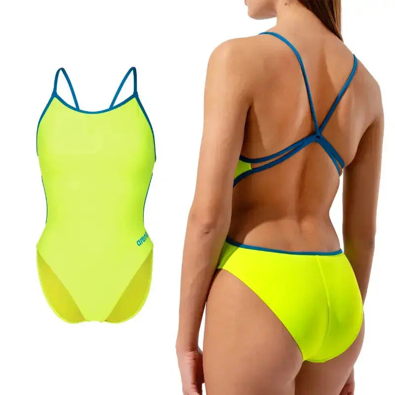 Arena One Women Swimsuit | Solid Lace Back Swimsuit Swimcore