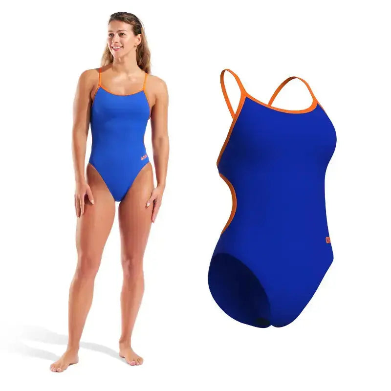 Arena One Women Swimsuit | Solid Lace Back Swimsuit Swimcore