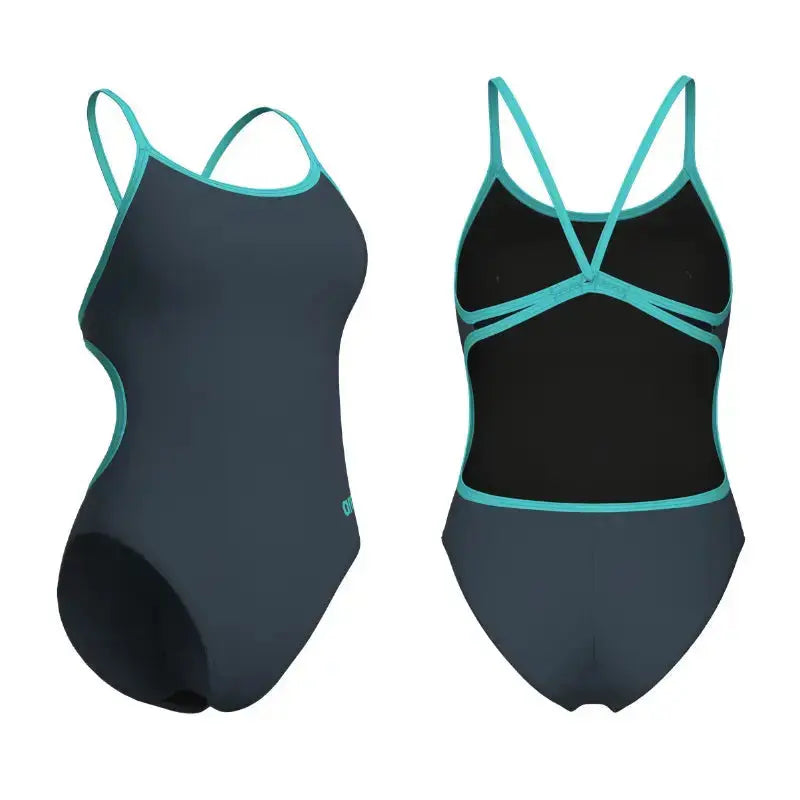 Arena One Women Swimsuit | Solid Lace Back Swimsuit Swimcore