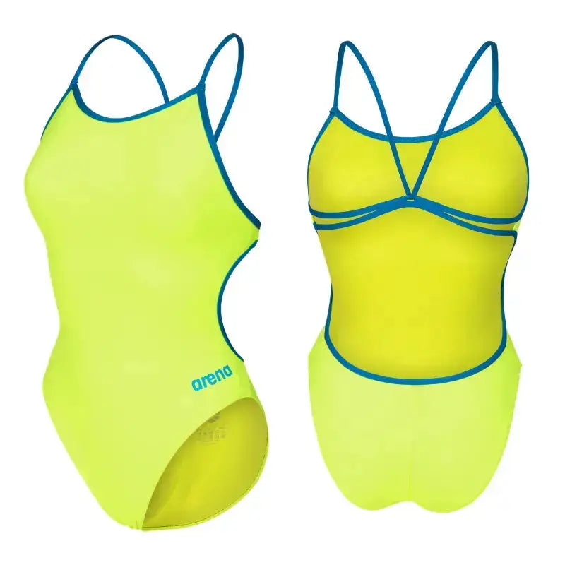Arena One Women Swimsuit | Solid Lace Back Swimsuit Swimcore