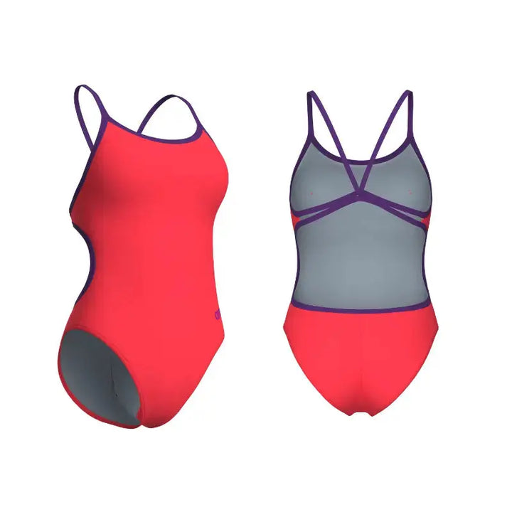 Arena One Women Swimsuit | Solid Lace Back Swimsuit Swimcore