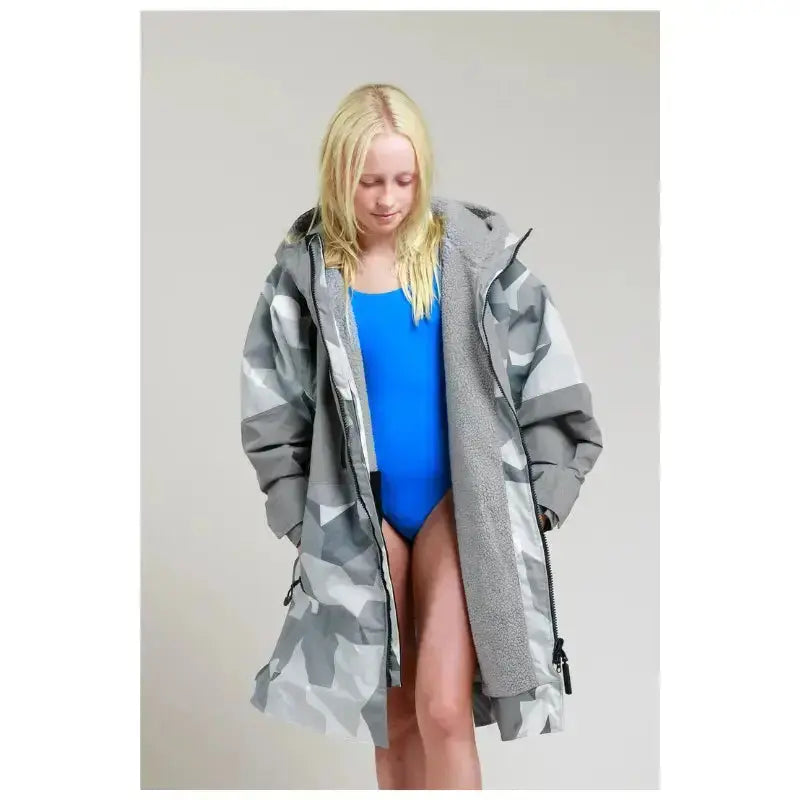 Kids After Swimming Robe | Unisex Kids Arctic Camo Robe Swimcore