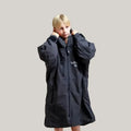 Kids After Swimming Robe | Unisex Kids Black Robe Swimcore