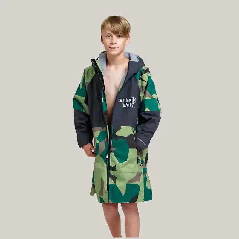 Kids After Swimming Robe | Unisex Kids Camo Robe Swimcore