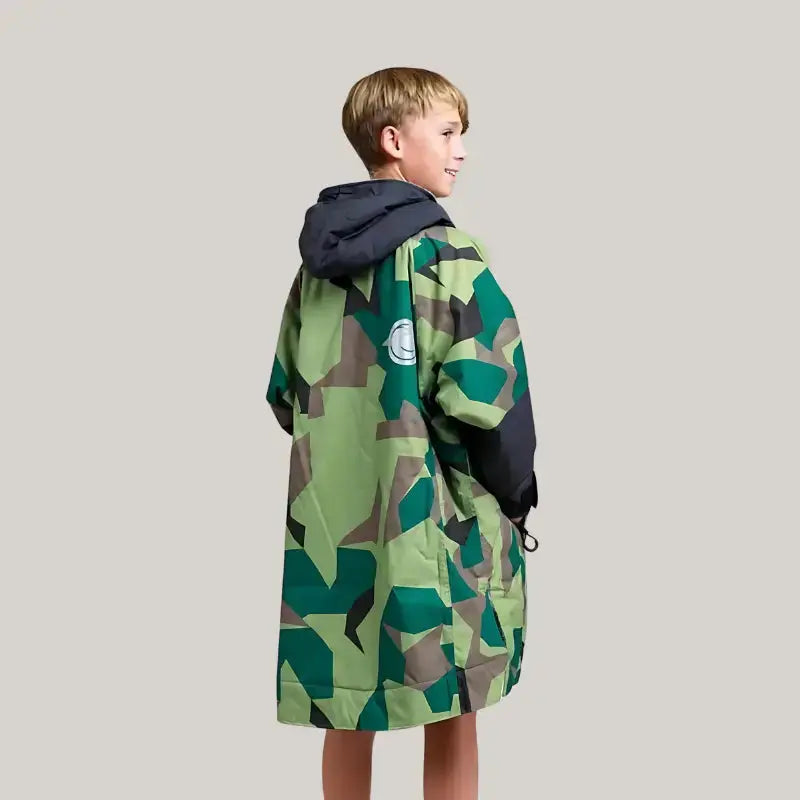 Kids After Swimming Robe | Unisex Kids Camo Robe Swimcore