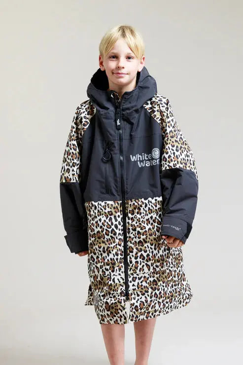 Kids After Swimming Robe | Unisex Kids Leopard Print Robe Swimcore