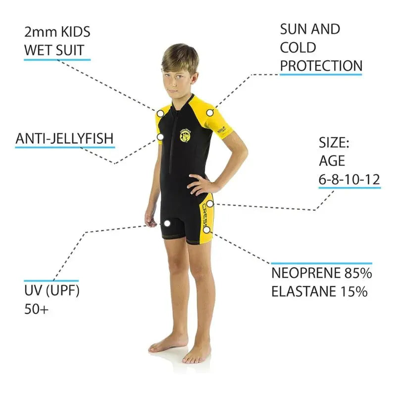 Kids Children Pool Wetsuits | Cressi Little Shark Wetsuit Swimcore