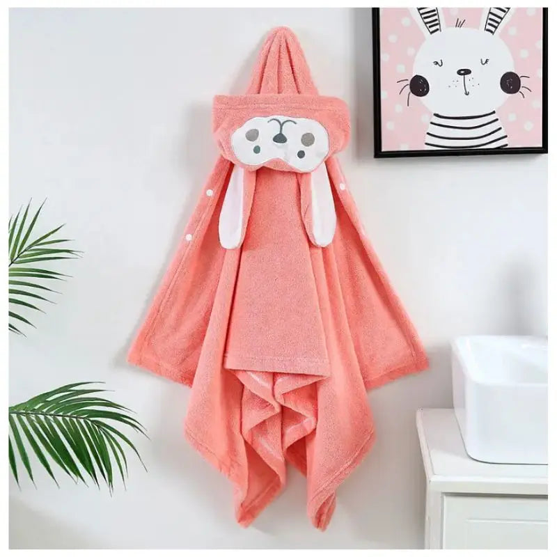 Kids Coral Fleece Towel | Baby Poncho Fleece Towel Swimcore