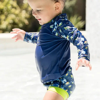 Kids Long Sleeved Swim Vest | Rash Vest Turtle Tide Swimcore