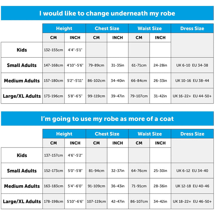 Kids Pool Swimming Robe | Arctic Unisex Hard Shell Robe Swimcore