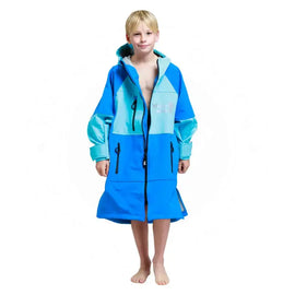 Kids Pool Swimming Robe | Cobalt Blue Unisex Soft Shell Robe Swimcore
