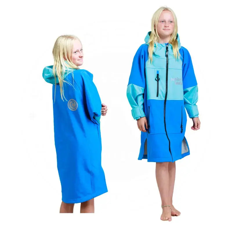 Girls Swim Robe Kids Pool Swimming Robe | Cobalt Blue Unisex Soft Shell Robe – Swimcore