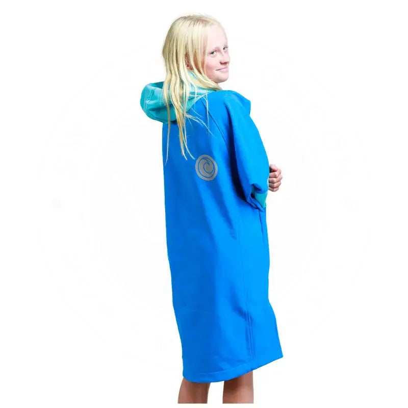 Kids Pool Swimming Robe | Cobalt Blue Unisex Soft Shell Robe Swimcore