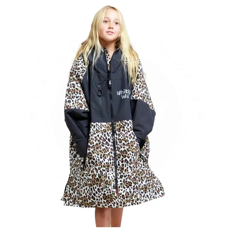 Kids Pool Swimming Robe | Leopard Print Unisex Robe Swimcore