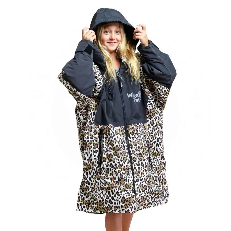 Kids Pool Swimming Robe | Leopard Print Unisex Robe Swimcore