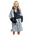 Kids Pool Swimming Robe | Steel Grey Unisex Hard Shell Robe Swimcore