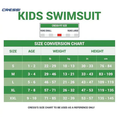 Kids Shorty Wetsuit Cressi | Children Swim Wetsuits 2-8 yo Swimcore