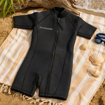 Kids Shorty Wetsuit Neoprene | Swimcore Front Zip Thermal Wetsuit Swimcore