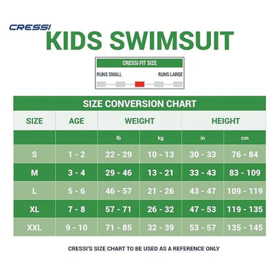 Kids Swimming Pool Wetsuit | Cressi Kids Swimming Suits Swimcore