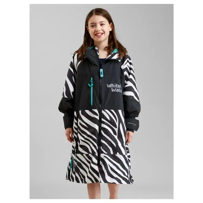 Kids Swimming Robe Unisex | Zebra Print Kid Swim Robe Swimcore