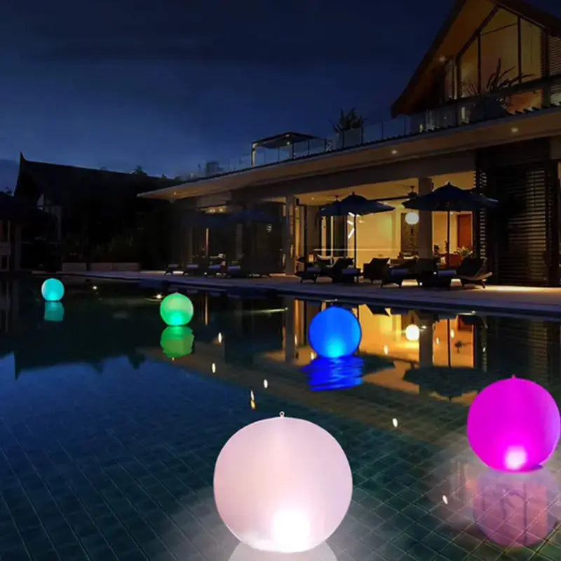 LED Inflatable Pool Ball | Floating Pool Light-Up Sphere Swimcore