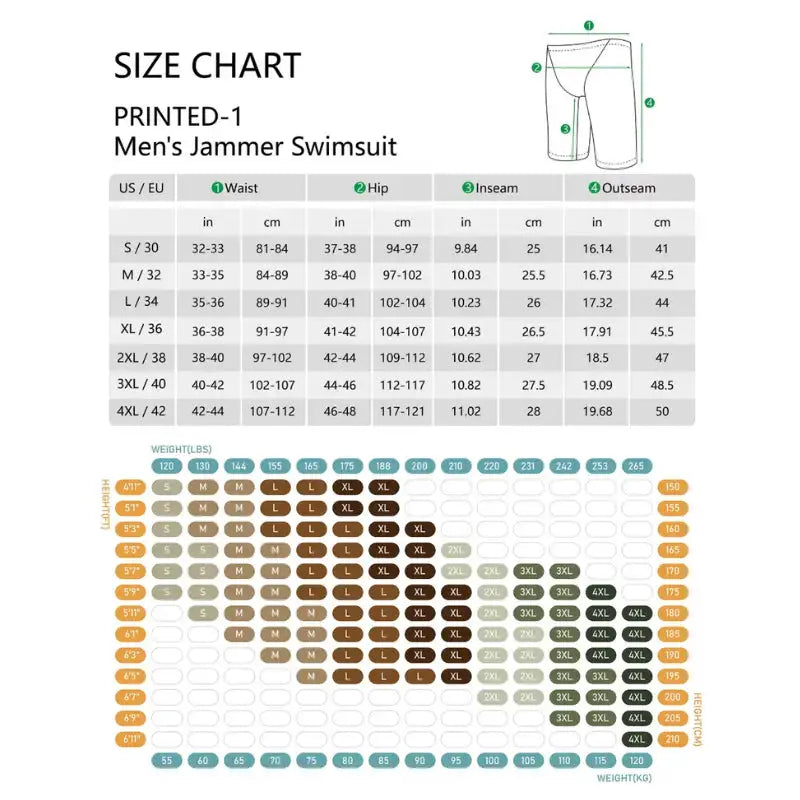 Men Jammers Pool Swimwear | Training Athletic Swimwear Swimcore