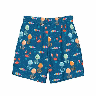 Men Swimming Shorts Design | Marine Fisher's Paradise Swimcore