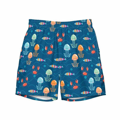 Men Swimming Shorts Design | Marine Fisher's Paradise Swimcore