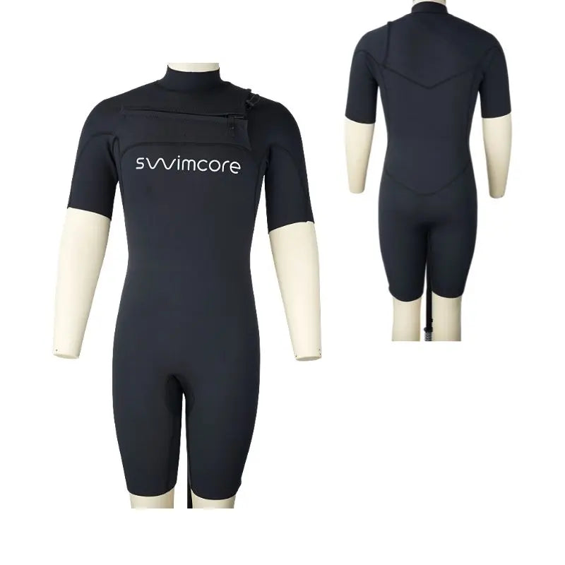 Neoprene Men Wetsuit Short | Japanese Neoprene Quality Chest Zip Swimcore