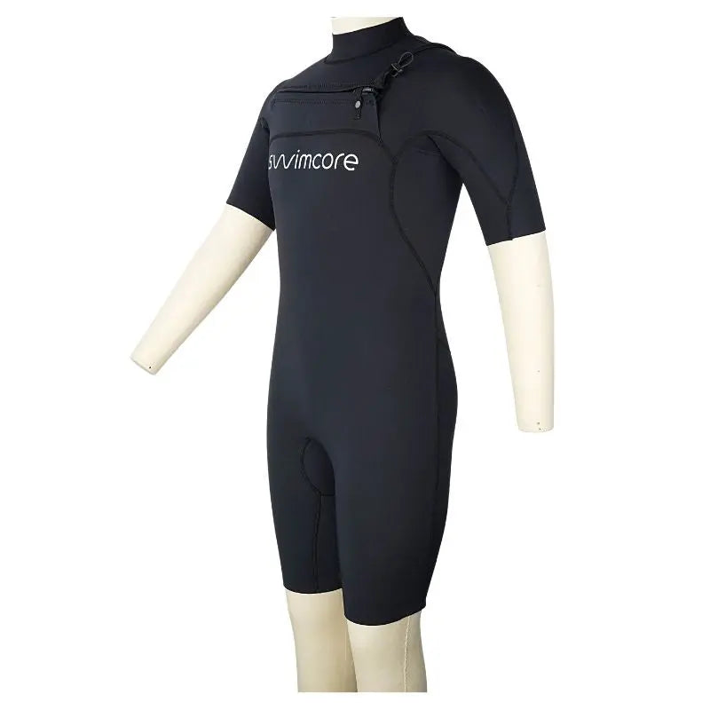 Neoprene Men Wetsuit Short | Japanese Neoprene Quality Chest Zip Swimcore