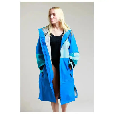 Post Swimming Unisex Robes | Soft Shell Cobalt Blue Robe Swimcore