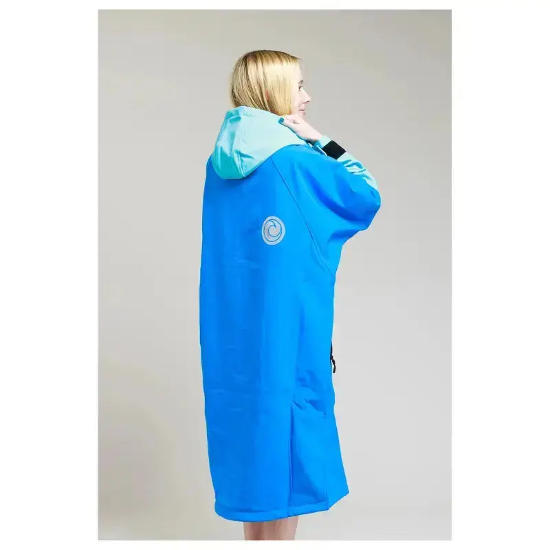 Post Swimming Unisex Robes | Soft Shell Cobalt Blue Robe Swimcore