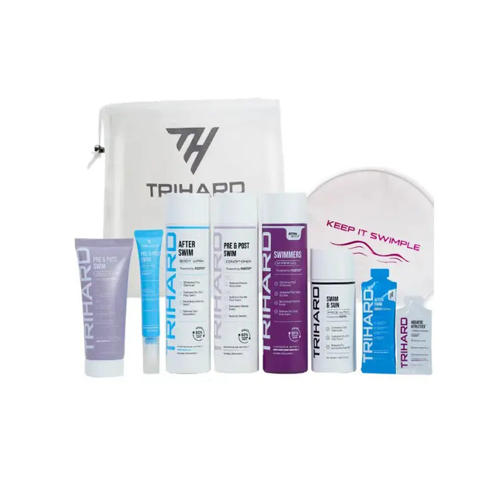 Pro Swimmer Skincare Kit | Pre &amp; Post Swimming 6 Pack Bundle Fast Bundle