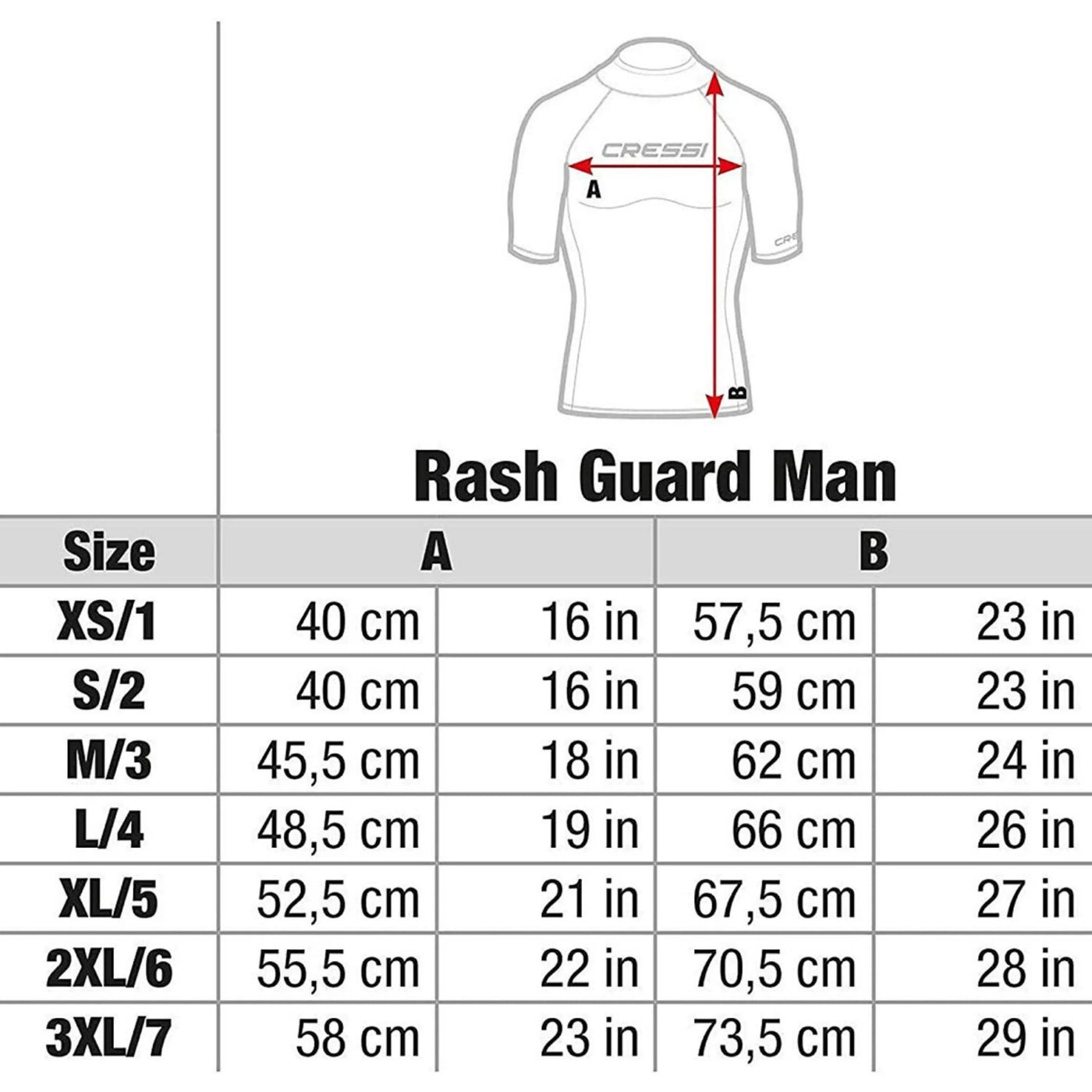 Rash Guard Wetsuit Long Sleeves Swimming | Cressi Cressi