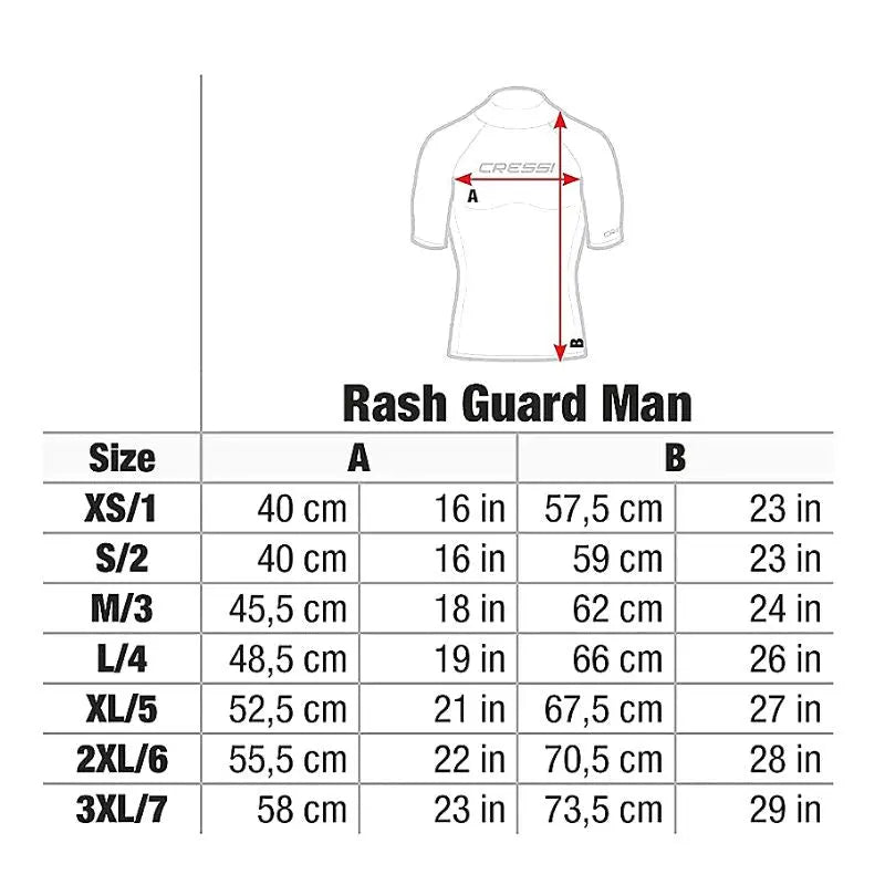 Rashguard Men Long Sleeve | Cressi Dive Pool Swimming Vest Swimcore