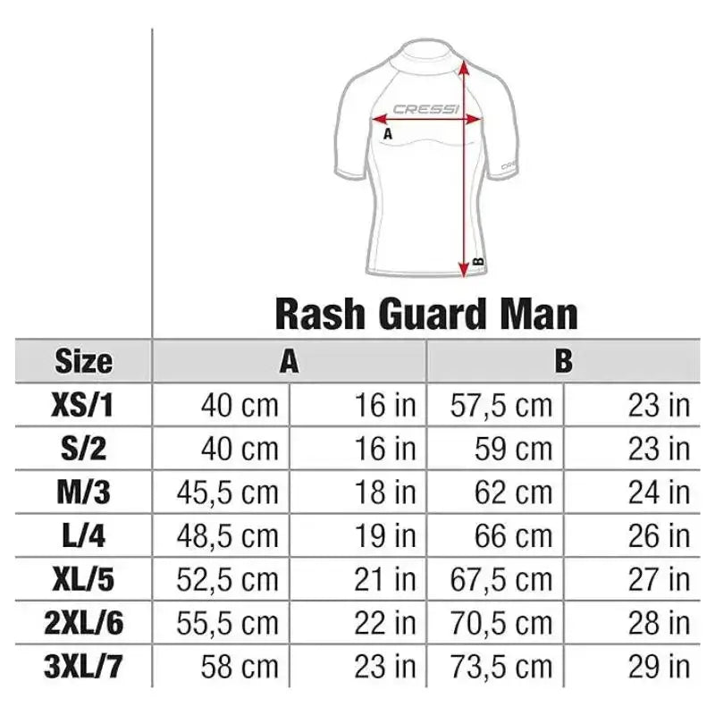 Rashguard Pool Top Vest | Men's Cressi Swimming Top Vest Cressi