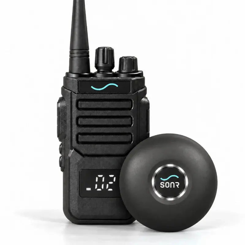 SONR swimming coach radio with 1 black receiver