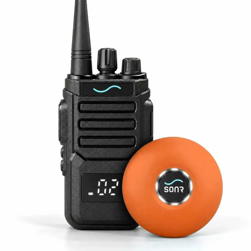 SONR swimming coach radio with 1 orange receiver