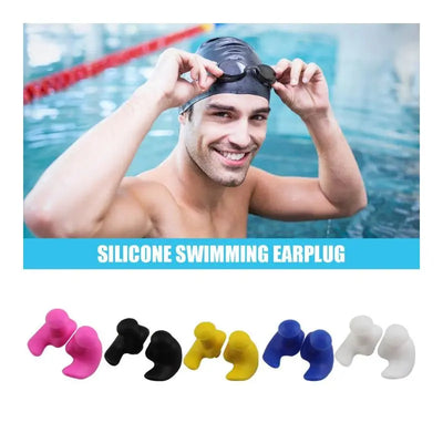 Soft Silicone Swimming Earplugs | Durable Ear Plugs 1 Pair Swimcore