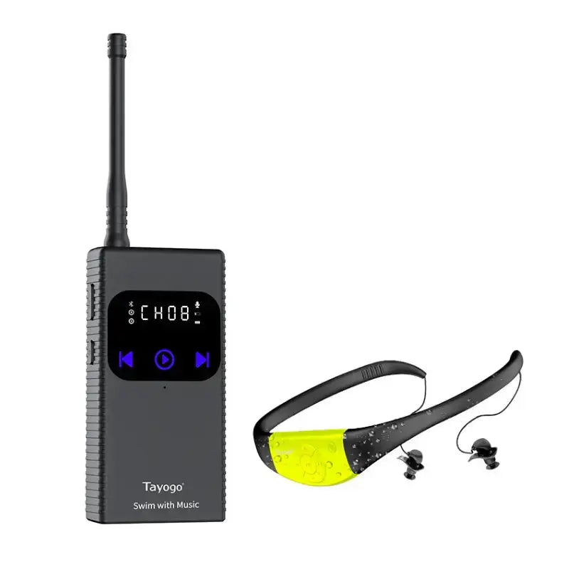 Swim Headphone Music Combo | Wireless Transmitte + Earbuds Swimcore