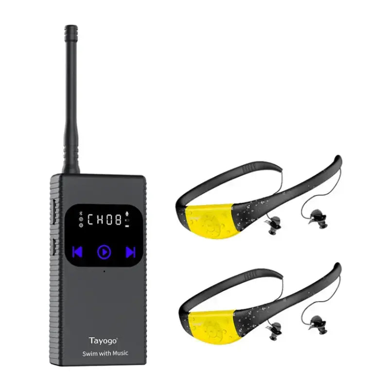 Swim Headphone Music Combo | Wireless Transmitte + Earbuds Swimcore